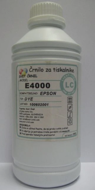 Črnilo za Epson E4000 Light cyan 1000mL, epson 4000,refill,ink,ciss
