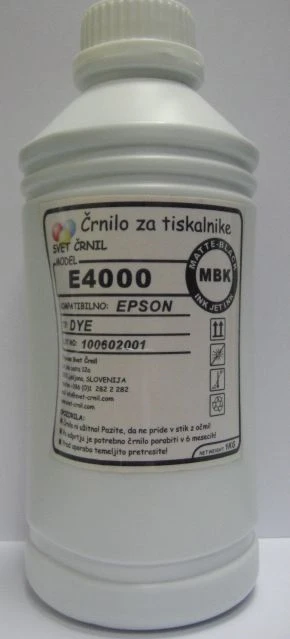 Črnilo za Epson E4000 Matte black 1000mL, epson 4000,refill,ink,ciss