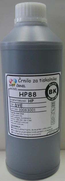 Črnilo za HP Officejet HP88 Black 1000mL, hp 88,K5400,hp 940