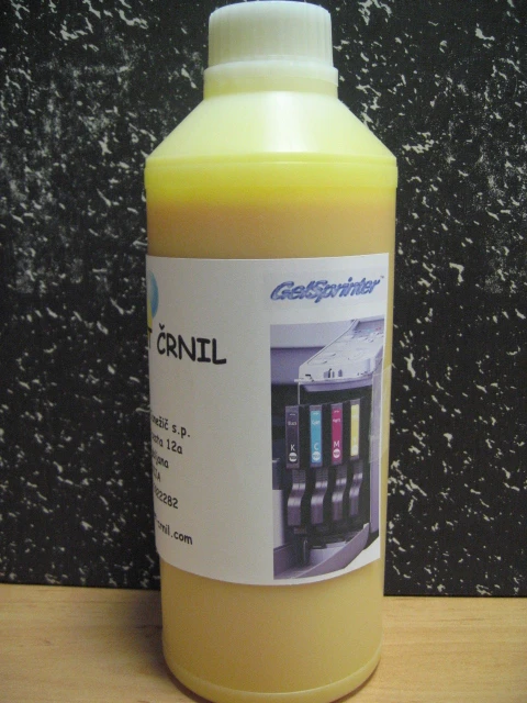 Gel ink for Ricoh GelSprinter Yellow 1000mL, gel ink 1kg yellow,gel cartridge,gel črnilo,Gel ink Nashuatec