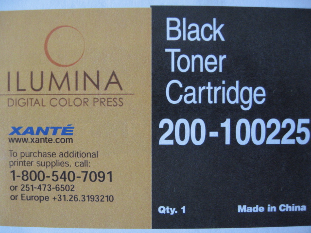 Toner za Xante Illumina Black za 15000 strani, 200-100225