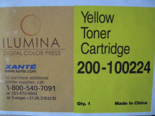Toner za Xante Illumina Yellow za 15000 strani, 200-100224