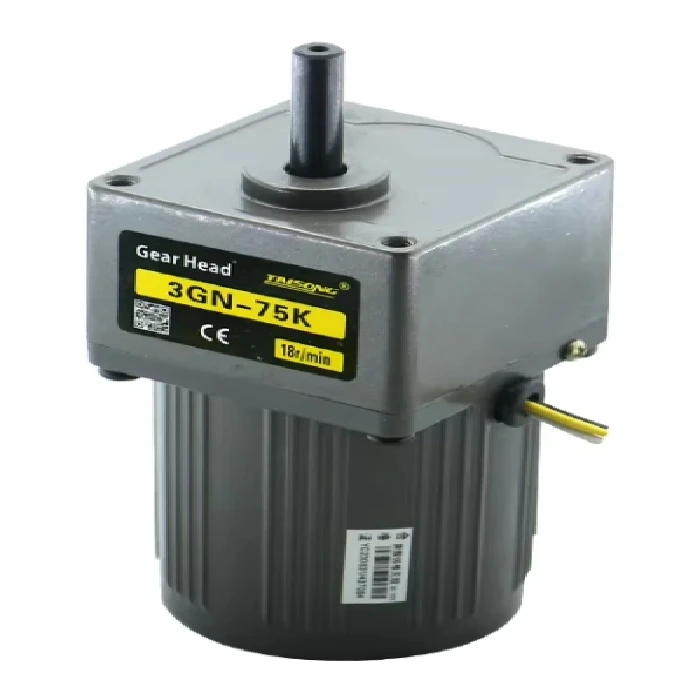 Indukcijski motor z reduktorjem 15W 112RPM 220V AC, 3G-75K,indukcijski motor, z reduktorjem, ceneje, ugodno, prihranek, lokalno, Ljubljana, avtomatizacija, tekoči trak, vrteča miza, sortiranje pokrovčkov