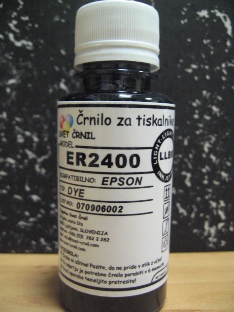 Črnilo za Epson ER2400 Light light black 100ml, er2400llb