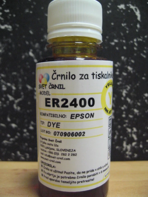 Črnilo za Epson ER2400 Yellow 100ml, er2400y