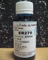 Črnilo za Epson tiskalnike ER270 Photo Cyan 110ml, er270pc,ER 270,črnilo,črnilo epson