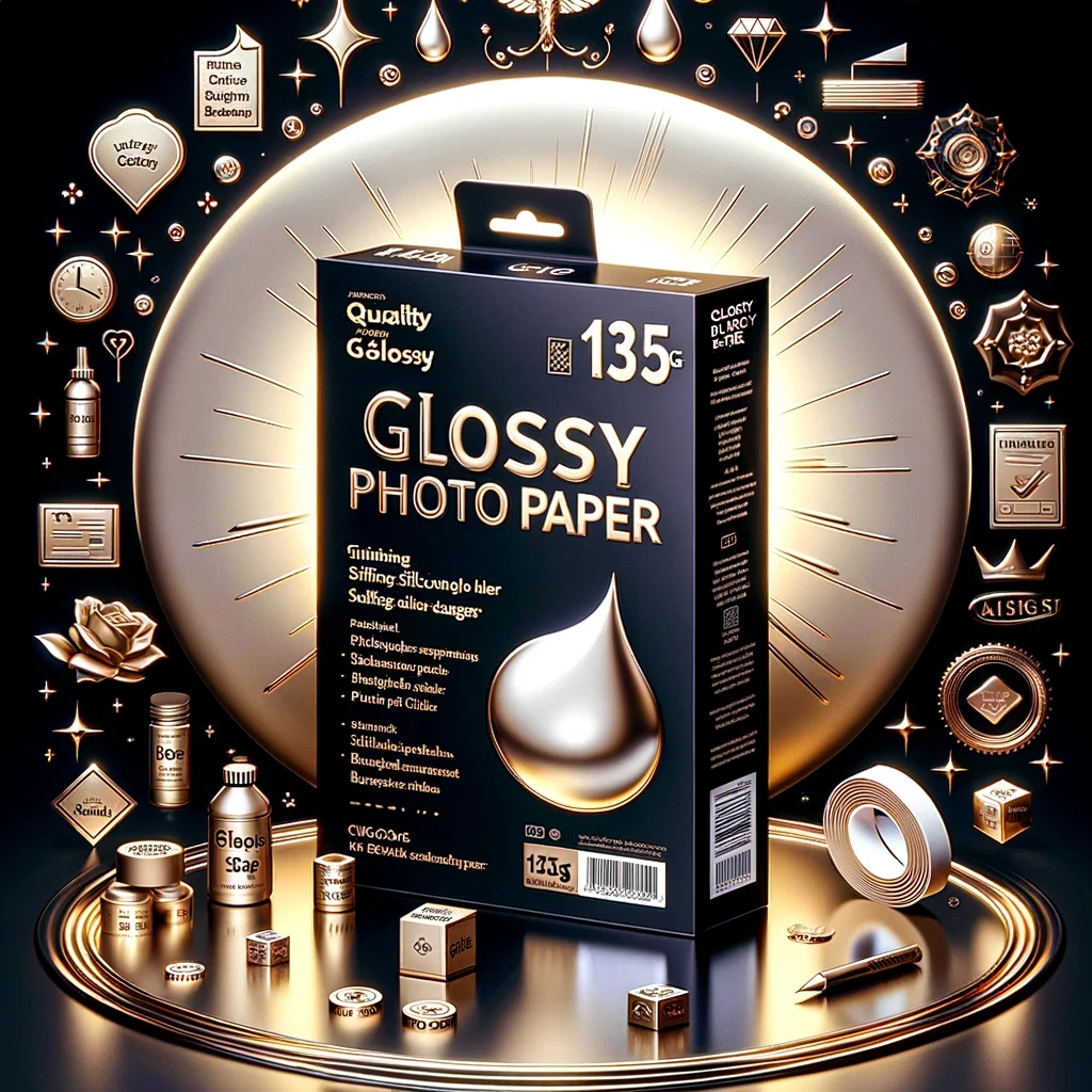 Foto papir Glossy 135g 20 pol A4 (210mm x 297mm) SAMOLEPILNI VODOODPORNI, 