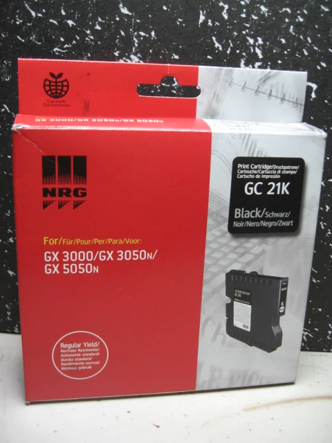 Gel kartuša za Gelsprinter tiskalnike GC-21 Black 30ml, gc 21 black,gc21bk,gc-21bk,gc21