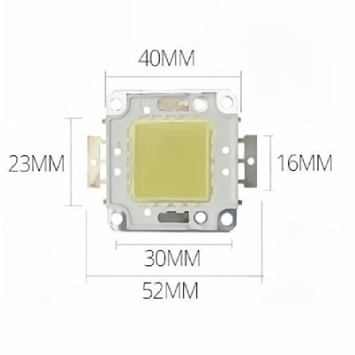 LED čip 50W cold white svetloba 30V-36V DC 5500lm,  LED čip 50W, cold white, svetloba 30V-36V DC, 5500 lm, reflektor, zamenjava LED čipov, LED reflektor, energetsko učinkovito, ohranjanje svetlobne opreme