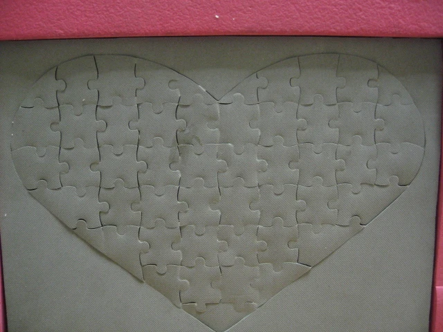 Nož za sestavljanke v obliki srca - matrica 50 koščkov, heart shaped puzzle,puzle,sestavljanka,pazli