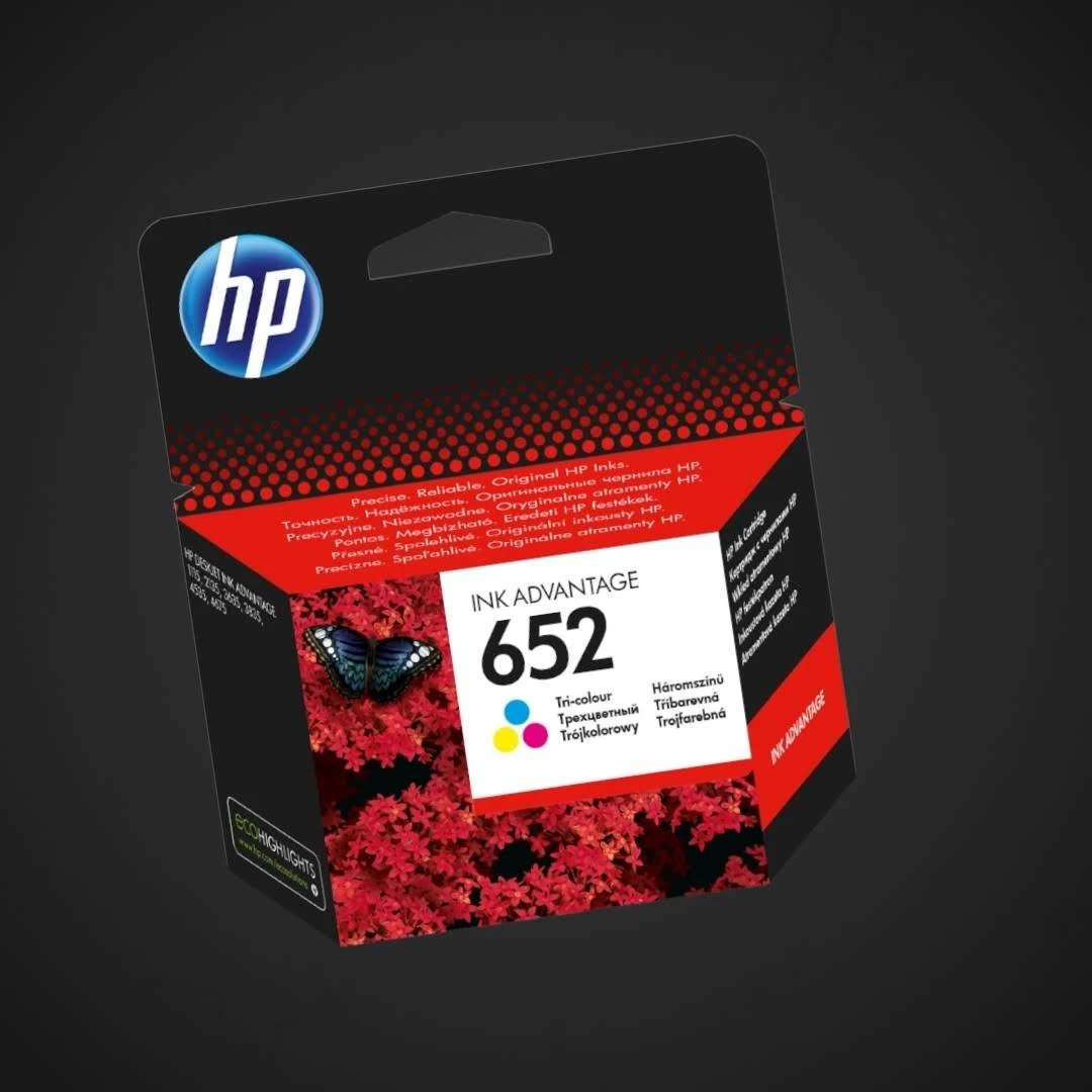Polnjenje kartuše HP 652 barvna (F6V24AE), hp652,color,ink,cartridge