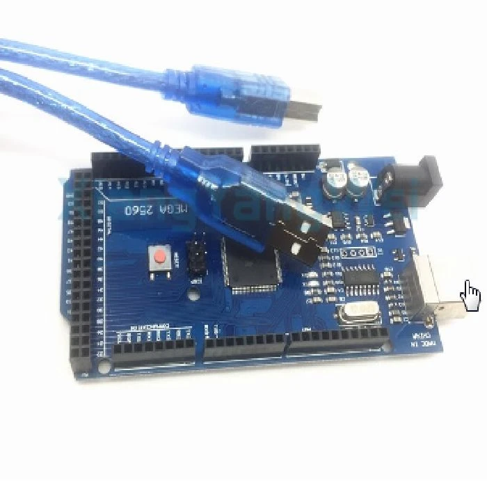 Razvojna plošča ATMel MEGA 2560 REV3 z USB kablom, neoriginalna plošča arduino
