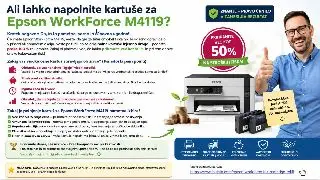 Ali lahko napolnite kartuše za Epson workforce M4119 